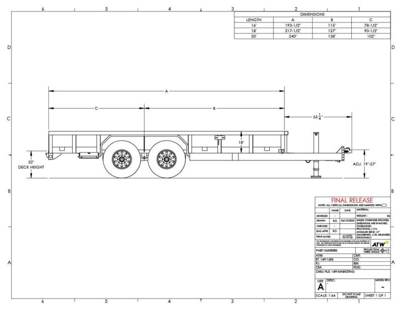 Big Tex Heavy Duty Tandem Axle Pipe Top Utility Trailer | 14PI - Image 2