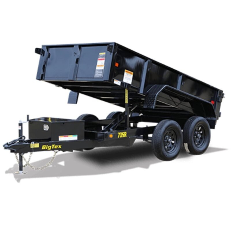 Big Tex Tandem Axle Single Ram Dump Trailer | 70SR-10-5WDD